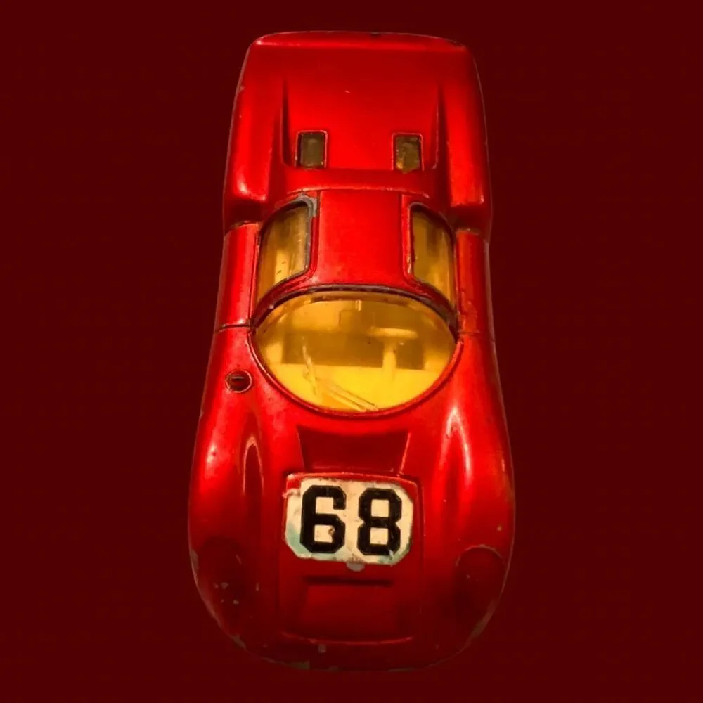 Vintage 1970 Matchbox Superfast # 68 Red Porsche 910 Diecast Car England